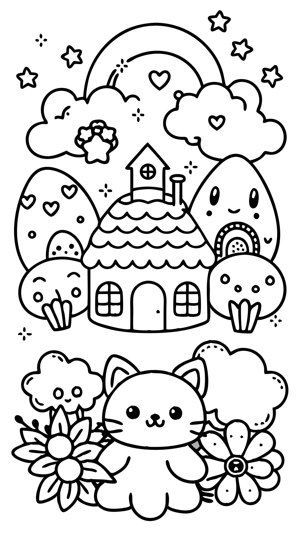 cute aesthetic coloring pages